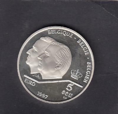 Beschrijving: 5 Ecu - Euro  ROMAN TREATY